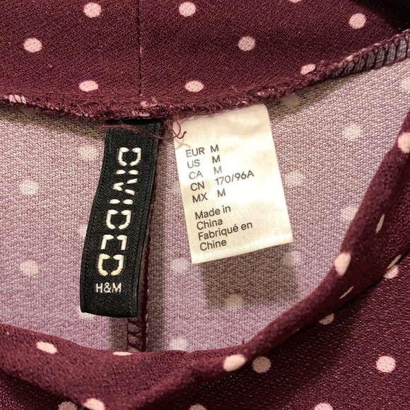 H and M Purple dress with white polka dots (sleeveless) - Picture 2 of 3